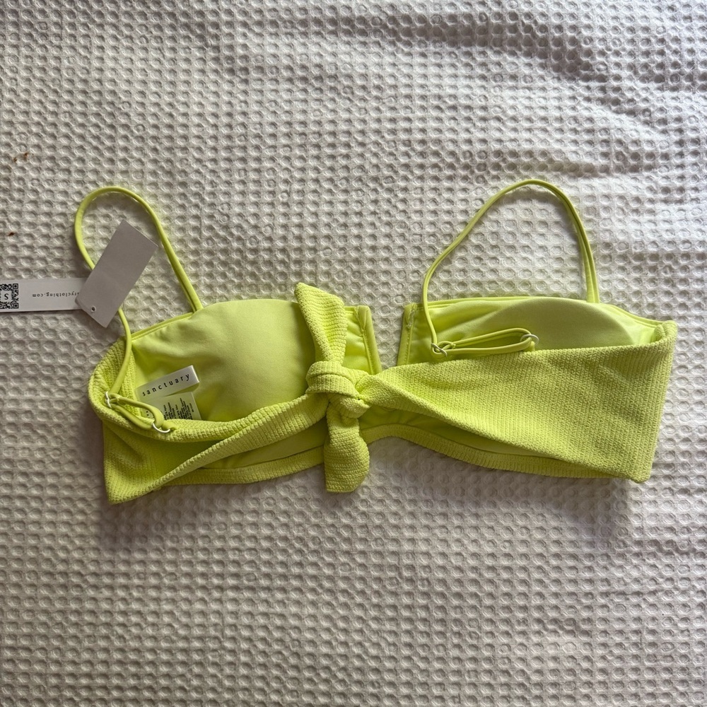 Sanctuary Neon Yellow Bikini Top - Picture 3 of 4